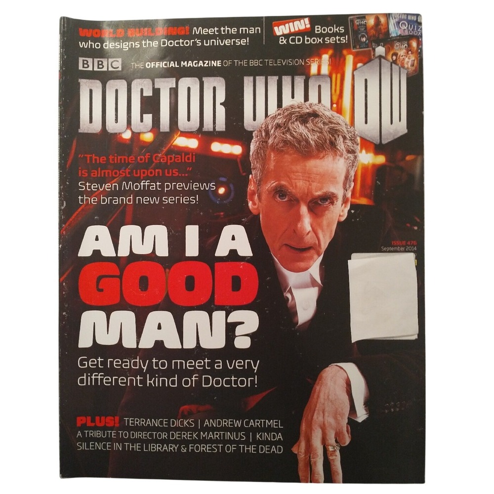 BBC Doctor Who Magazine Issue 478 Sept 2014 Peter Capaldi 12th Doctor Preview